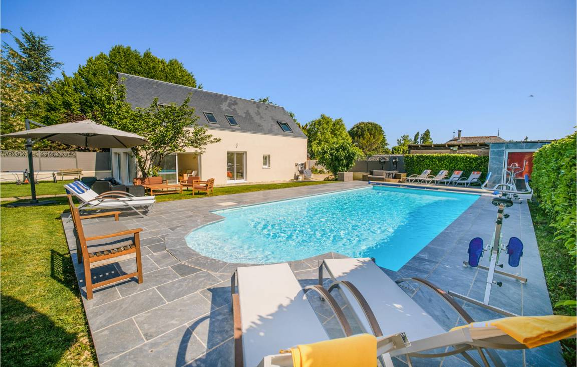 Maison de vacances avec piscine privée, barbecue et terrasse